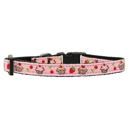 UNCONDITIONAL LOVE Cupcakes Nylon Ribbon Collar Light Pink Small UN763601